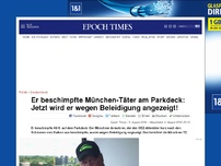 Bild zum Artikel: Er beschimpfte München-Täter am Parkdeck: Jetzt wird er wegen Beleidigung angezeigt!