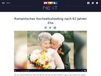 Bild zum Artikel: Romantisches Hochzeitsshooting nach 63 Jahren Ehe