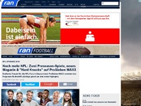 Bild zum Artikel: NOCH MEHR NFL: ran zeigt 2 Preseason-Games live