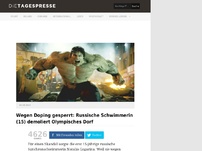 Bild zum Artikel: Wegen Doping gesperrt: Russische Schwimmerin (15) demoliert Olympisches Dorf