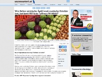Bild zum Artikel: Wer lieber steirische Äpfel statt exotische Früchte isst, hat laut ORF kein 'offenes Weltbild'