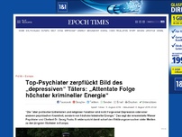 Bild zum Artikel: Top-Psychiater zerpflückt Bild des „depressiven“ Täters: „Attentate Folge höchster krimineller Energie“