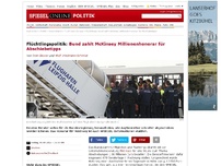 Bild zum Artikel: Flüchtlingspolitik: Bund zahlt McKinsey Millionenhonorar für Abschiebetipps