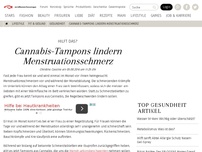 Bild zum Artikel: Cannabis-Tampons lindern Menstruationsschmerz