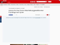 Bild zum Artikel: 'Für euch greift das Asylrecht nicht mehr' - Grünen-Politiker fordert Abschiebung gewaltbereiter Flüchtlinge nach Syrien