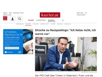 Bild zum Artikel: Strache zu Hasspostings: 'Ich hetze nicht, ich warne nur'