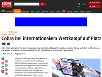 Bild zum Artikel: Cobra bei internationalem Wettkampf auf Platz eins