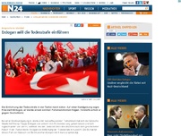Bild zum Artikel: Ansprache in Istanbul: Erdogan will Todesstrafe nach Parlamentsvotum einführen