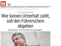 Bild zum Artikel: SPD-Chef Sigmar Gabriel - Wer keinen Unterhalt zahlt, soll Führerschein abgeben