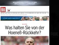 Bild zum Artikel: Rückkehr zum Rekordmeister - Uli Hoeneß wird wieder Bayern-Boss