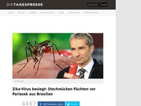 Bild zum Artikel: Zika-Virus besiegt: Stechmücken flüchten vor Pariasek aus Brasilien