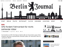 Bild zum Artikel: SPD fordert Fahrverbot für nicht-zahlende Väter