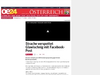 Bild zum Artikel: Strache verspottet Glawischnig mit Facebook-Post