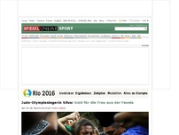 Bild zum Artikel: Judo-Olympiasiegerin Silva: Gold für die Frau aus der Favela