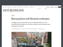 Bild zum Artikel: Brügge: Bierpipeline soll Altstadt entlasten