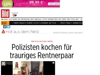 Bild zum Artikel: Sie weinten in der Wohnung - Polizisten kochen für einsames Rentnerpaar