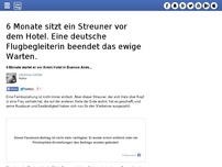 Bild zum Artikel: 6 Monate sitzt ein Streuner vor dem Hotel. Eine deutsche Flugbegleiterin beendet das ewige Warten.