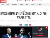 Bild zum Artikel: Herzzerreißend: Sein Sohn fragt nach Paul Walker (†40)