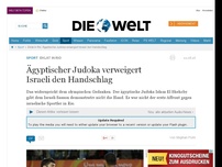 Bild zum Artikel: Eklat in Rio: Ägyptischer Judoka verweigert Israeli den Handschlag