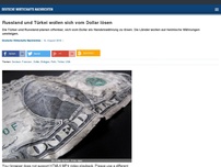Bild zum Artikel: Russland und Türkei wollen sich vom Dollar lösen
