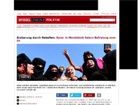 Bild zum Artikel: Eroberung durch Rebellen: Syrer in Manbidsch feiern Befreiung vom IS