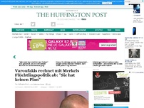 Bild zum Artikel: Varoufakis rechnet mit Merkels Flüchtlingspolitik ab: 'Sie hat keinen Plan'