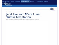 Bild zum Artikel: Jetzt live vom M'era Luna: Within Temptation