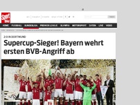 Bild zum Artikel: 2:0 in Dortmund | Supercup-Sieger! Bayern wehrt ersten BVB-Angriff ab