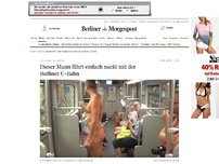 Bild zum Artikel: Video aufgetaucht: Dieser Mann fährt einfach nackt mit der Berliner U-Bahn