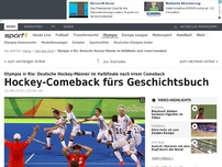 Bild zum Artikel: Hockey-Herren gelingt irres Comeback