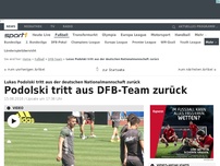 Bild zum Artikel: Podolski tritt aus DFB-Team zurück