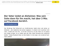 Bild zum Artikel: Der Vater leidet an Alzheimer. Was sein Sohn dann für ihn macht, hat über 3 Mio. auf Facebook berührt.
