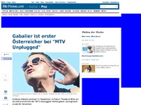 Bild zum Artikel: Gabalier ist erster Österreicher bei 'MTV Unplugged'
