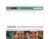 Bild zum Artikel: Olympia 2016: Deutsche Beachvolleyballerinnen gewinnen Gold