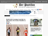 Bild zum Artikel: Konkurrenten ermutigen Usain Bolt, im 200m-Finale mit all seinen Medaillen zu starten