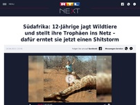 Bild zum Artikel: Südafrika: 12-Jährige jagt Wildtiere und stellt ihre Trophäen ins Netz – dafür erntet sie jetzt einen Shitstorm