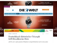 Bild zum Artikel: Olympia 2016: Deutschlands historischer Triumph trifft Brasilien ins Herz