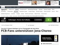 Bild zum Artikel: FCB-Fans unterstützen Jena-Choreo