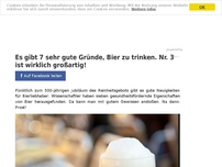 Bild zum Artikel: Es gibt 7 sehr gute Gründe, Bier zu trinken. Nr. 3 ist wirklich großartig!