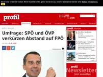Bild zum Artikel: Umfrage: SPÖ und ÖVP verkürzen Abstand auf FPÖ