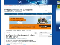Bild zum Artikel: Umfrage Mecklenburg: AfD rückt an CDU heran