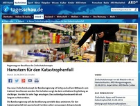 Bild zum Artikel: Neue Zivilschutzpläne: Hamstern für den Katastrophenfall