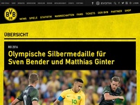 Bild zum Artikel: Olympische Silbermedaille für Sven Bender und Matthias Ginter