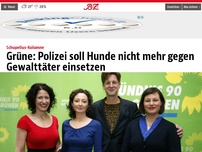 Bild zum Artikel: Grüne: Polizei soll Hunde nicht mehr gegen Gewalttäter einsetzen