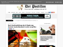 Bild zum Artikel: Nach Kaufempfehlung durch Regierung: Hamster deutschlandweit restlos vergriffen