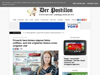 Bild zum Artikel: Friseurin kann keinen eigenen Salon eröffnen, weil alle originellen Namen schon vergeben sind