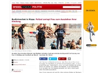 Bild zum Artikel: Nizza: Polizei zwingt Frau zum Ausziehen ihres Burkini