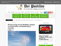 Bild zum Artikel: Stromversorger lassen Windräder zehnmal so schnell laufen, um Bevölkerung zu erfrischen