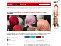 Bild zum Artikel: Brandenburg: SPD-Bürgermeisterin feuert Praktikantin wegen Kopftuch