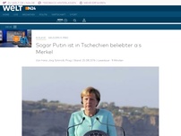 Bild zum Artikel: Kanzlerin in Prag: Sogar Putin ist in Tschechien beliebter als Merkel